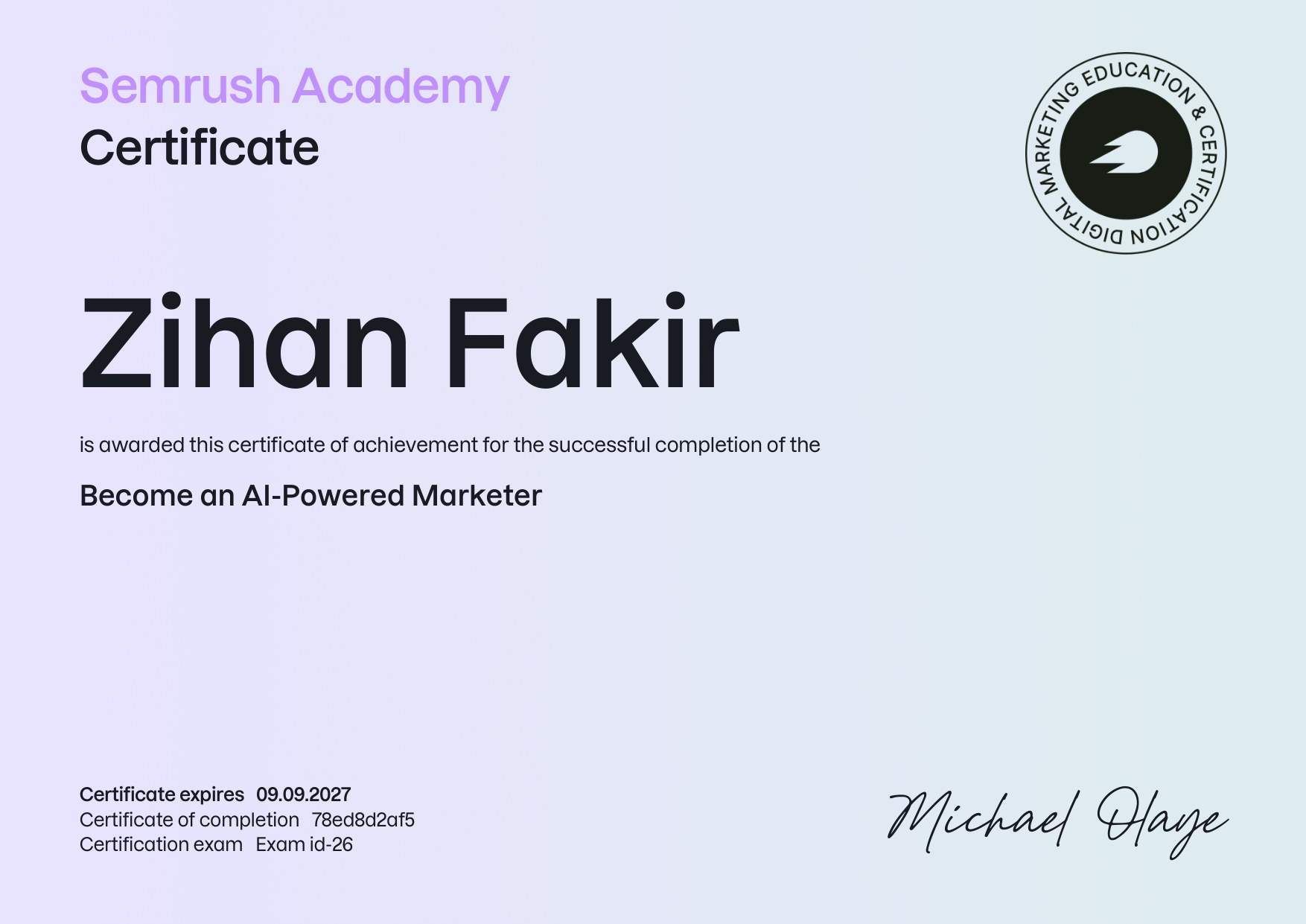 Semrush Become an AI-Powered Marketer